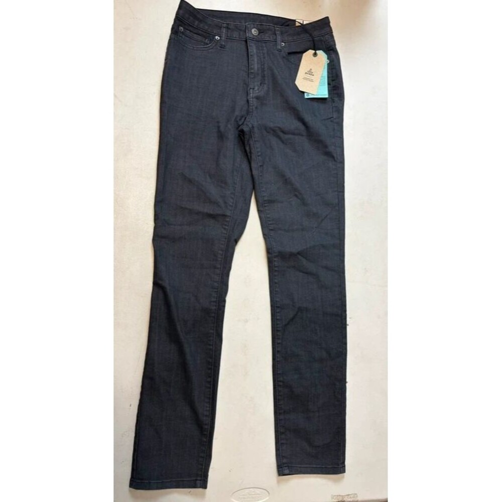 Prana Kayla High Rise Jean women’s 8 Denim solid black gray